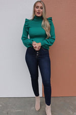 The Kellen Ribbed Turtleneck Top