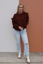 The Catherine Ruffle Detail Sweater