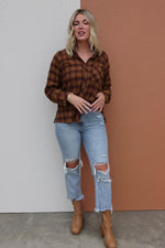 The Ricky Raw Hem Plaid Shirt