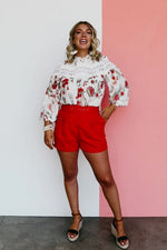 The Willa Lace Detail Paisley Print Blouse - FINAL SALE