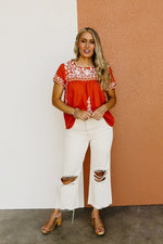 The Emberly Floral Embroidered Top