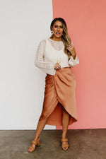 The Prissy Front Slit Midi Skirt