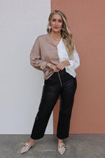 The Adria Faux Leather Pants