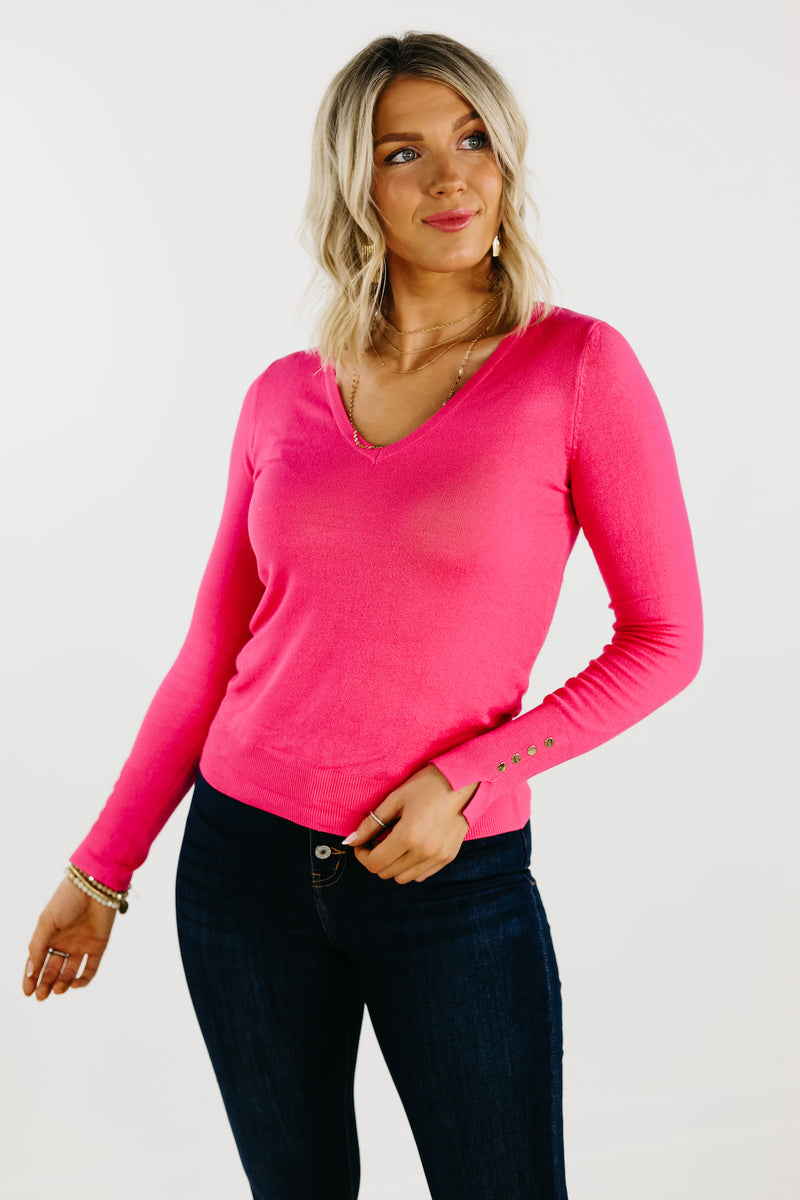 The Kathleen V Neck Sweater - FINAL SALE