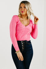 The Lush Maxine Cable Knit Sweater - FINAL SALE