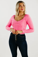 The Lush Maxine Cable Knit Sweater - FINAL SALE
