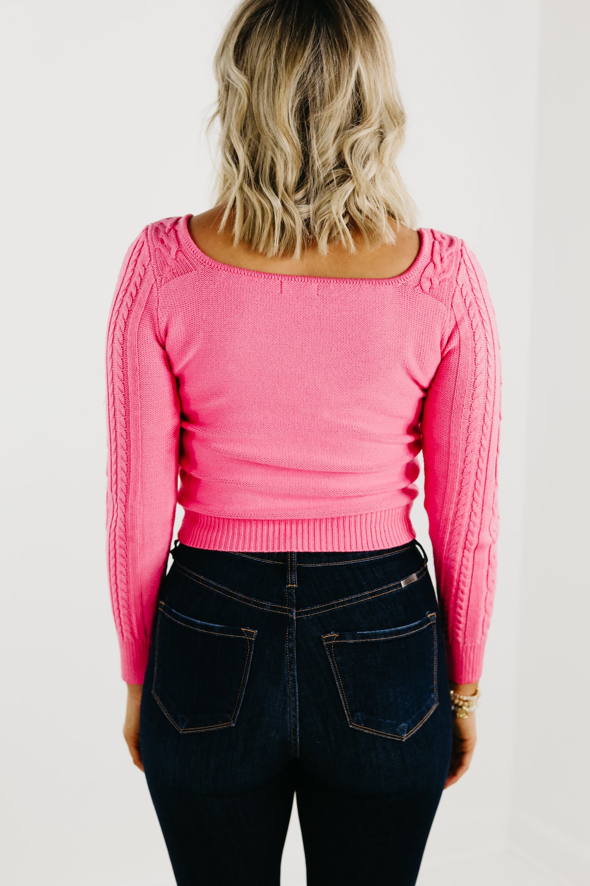 The Lush Maxine Cable Knit Sweater - FINAL SALE