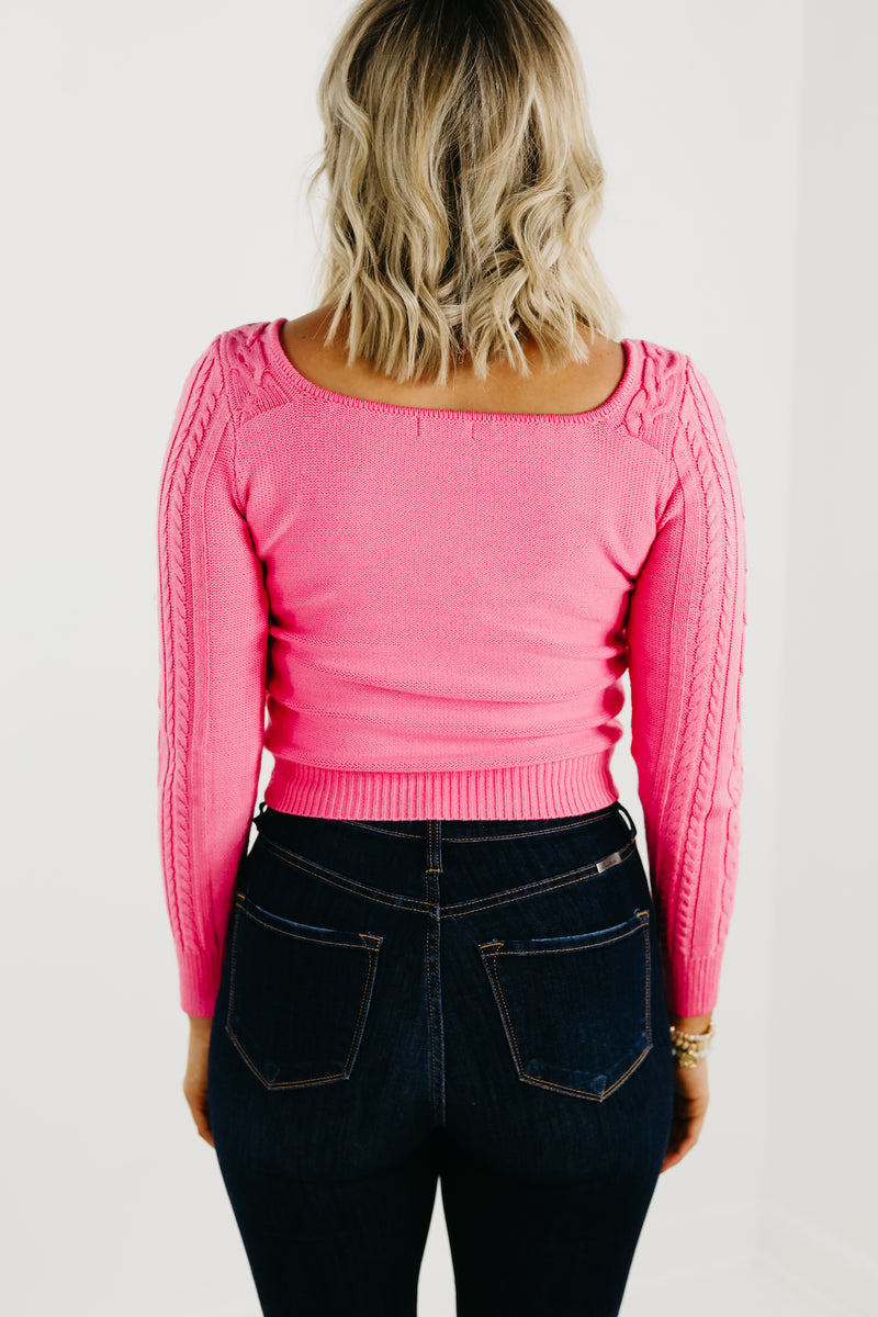 The Lush Maxine Cable Knit Sweater - FINAL SALE