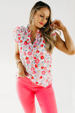 The Bailey Floral Ruffle Blouse - FINAL SALE