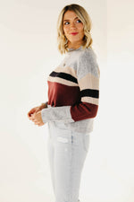 The Holden Mock Neck Bell Sleeve Sweater