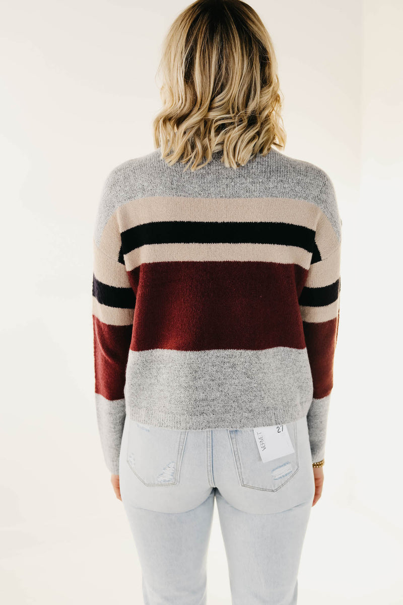 The Holden Mock Neck Bell Sleeve Sweater