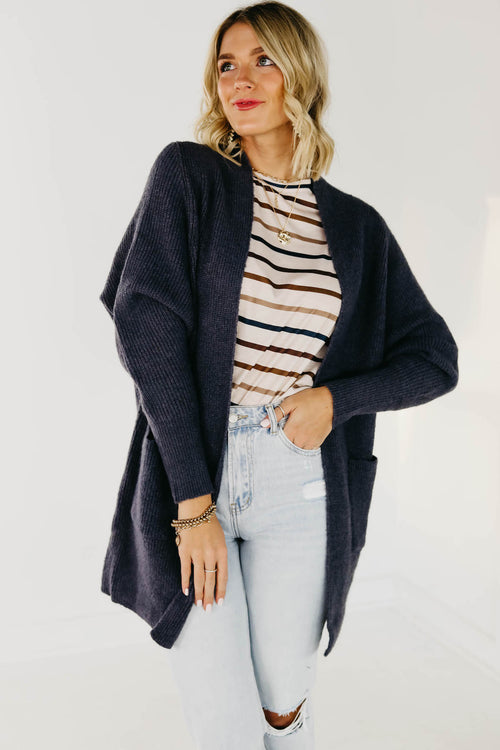 The Lillian Ribbed Open Cardigan