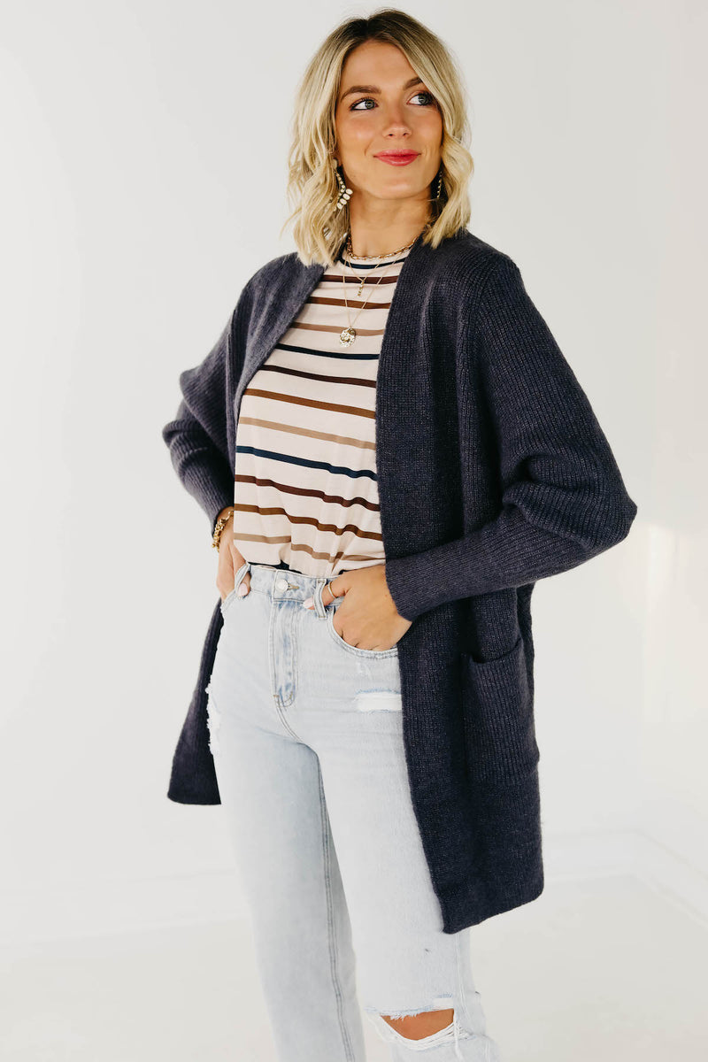 The Lillian Ribbed Open Cardigan