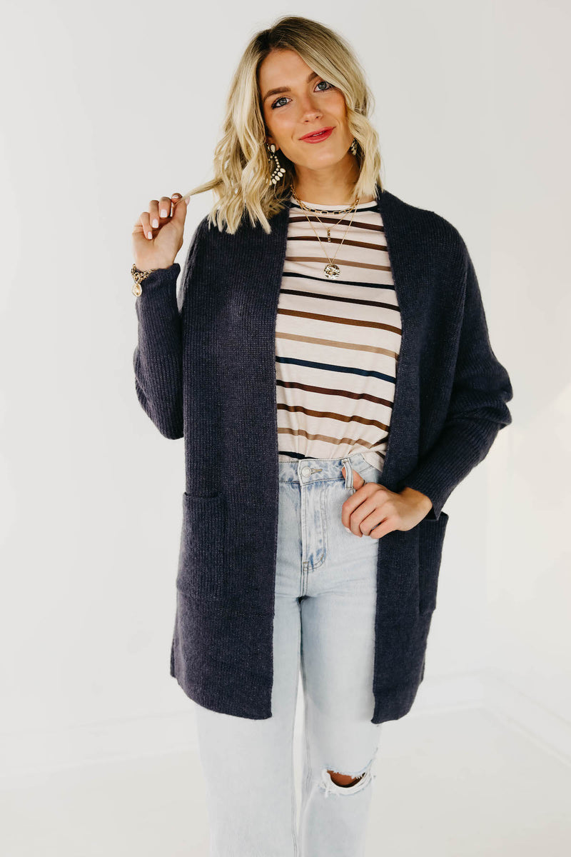 The Lillian Ribbed Open Cardigan