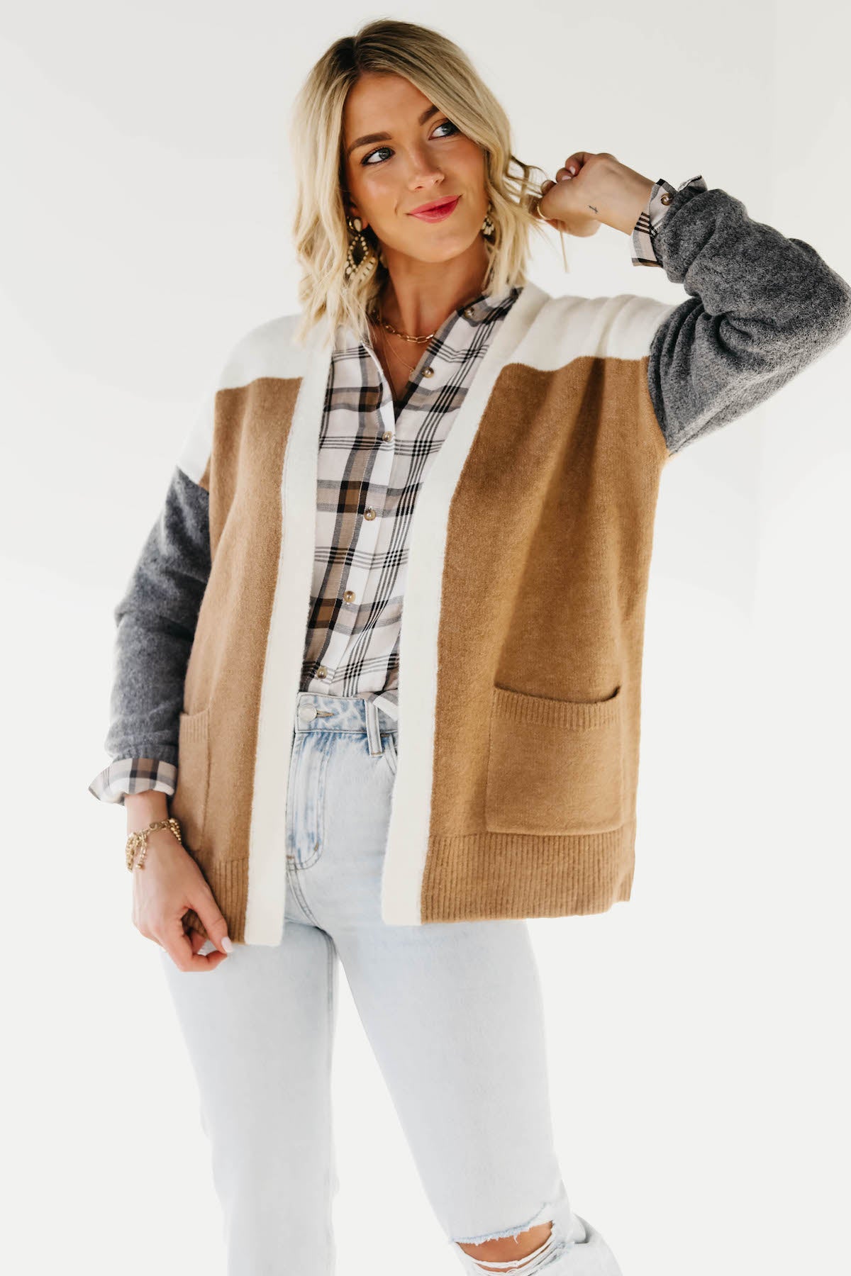 The Kinsey Colorblock Cardigan