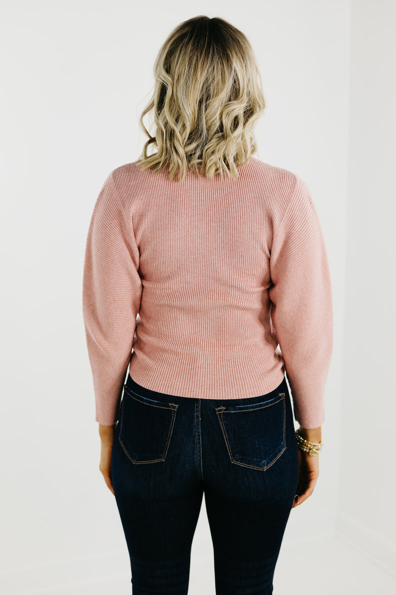 The Lush Lindsey Ribbed V Neck Sweater - FINAL SALE