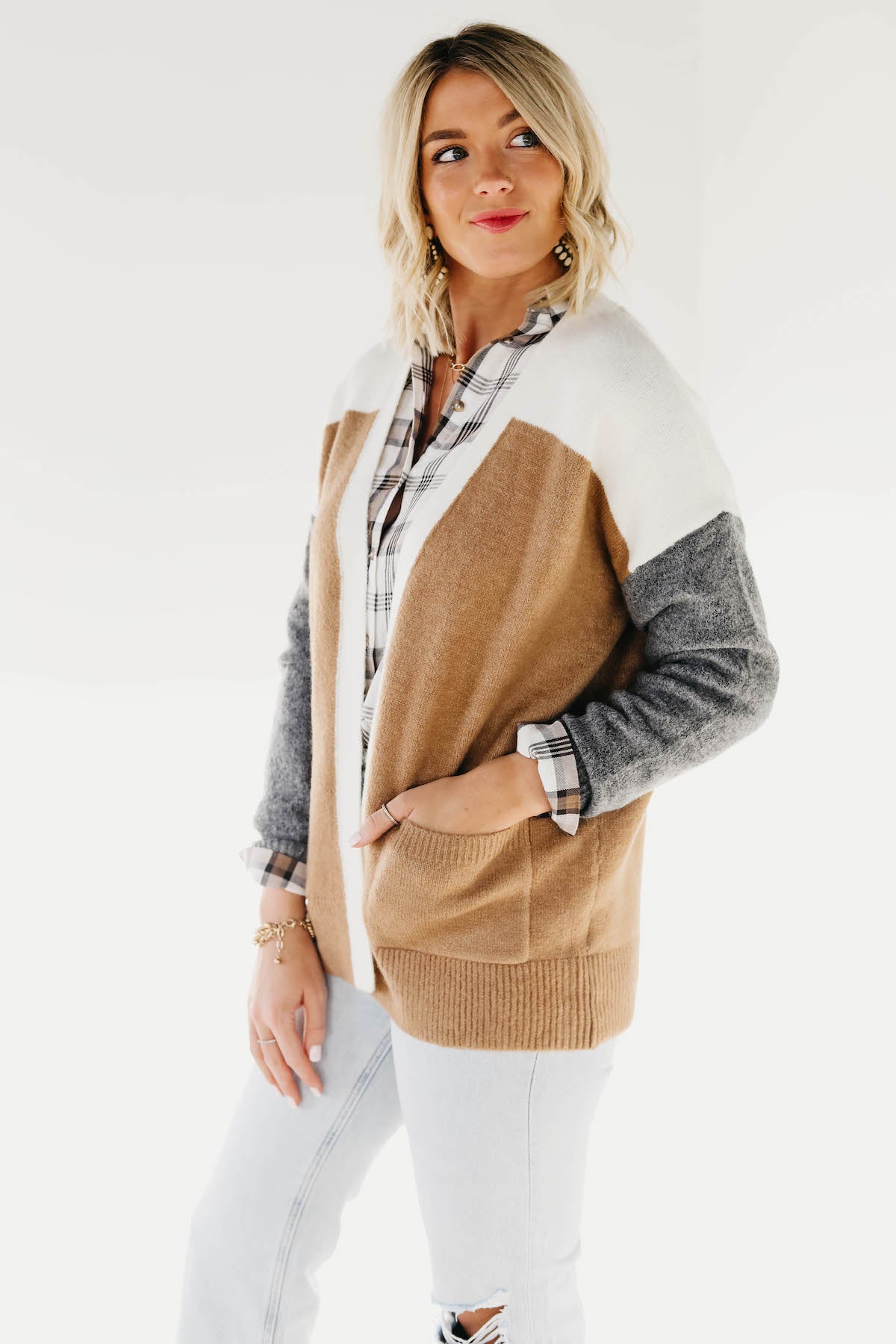 The Kinsey Colorblock Cardigan