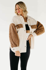 The Leesa Colorblock Teddy Jacket