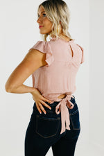 The Raquel Victorian Waist Tie Top - FINAL SALE