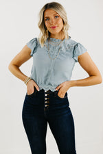 The Raquel Victorian Waist Tie Top - FINAL SALE