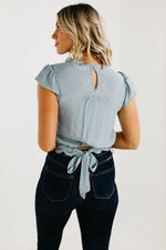 The Raquel Victorian Waist Tie Top - FINAL SALE