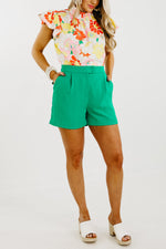 The Alana Double Button Shorts - FINAL SALE