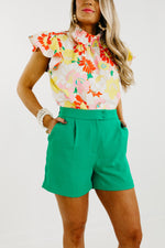 The Alana Double Button Shorts - FINAL SALE