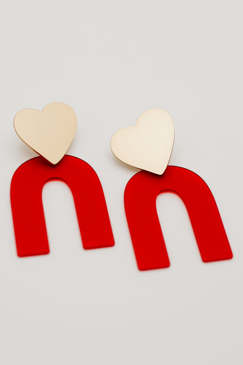 The Lovie Rainbow Heart Earring