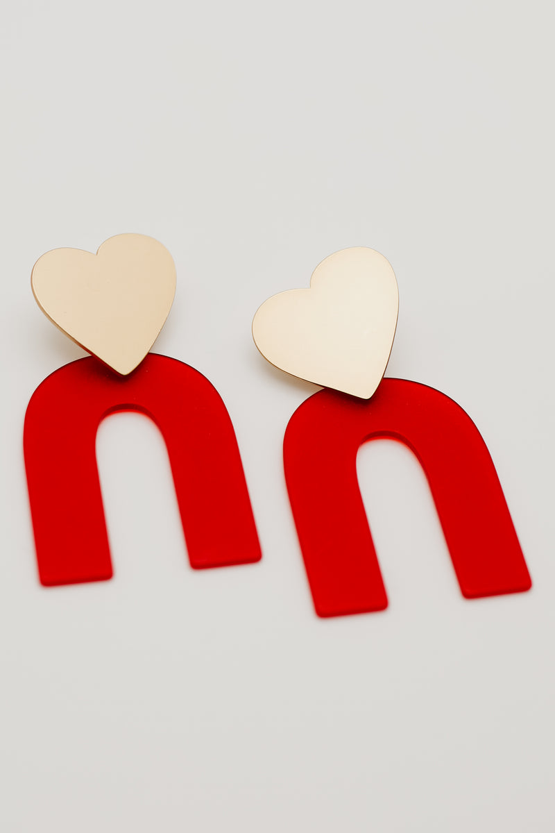 The Lovie Rainbow Heart Earring