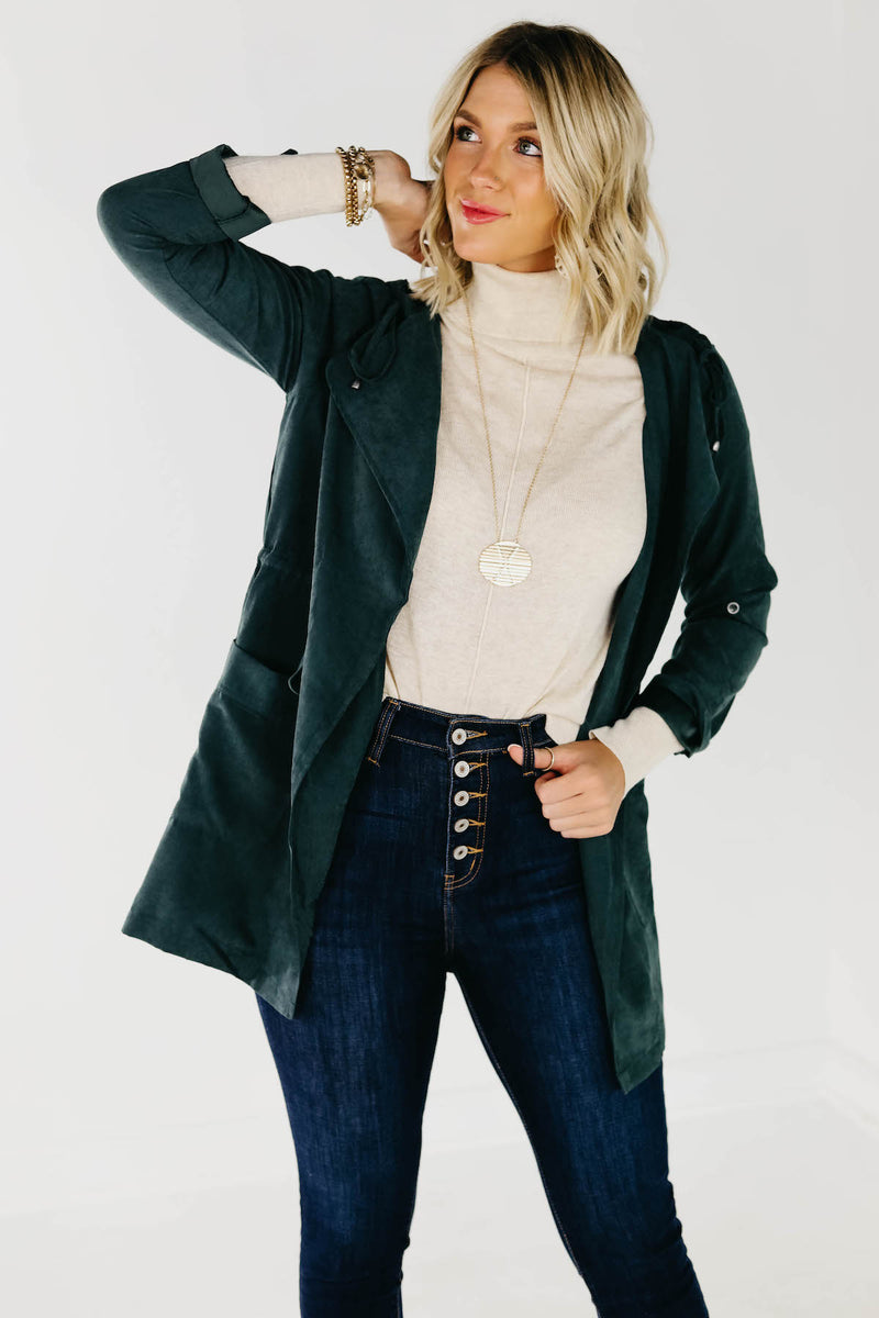 The McKenna Hooded Peach Skin Jacket