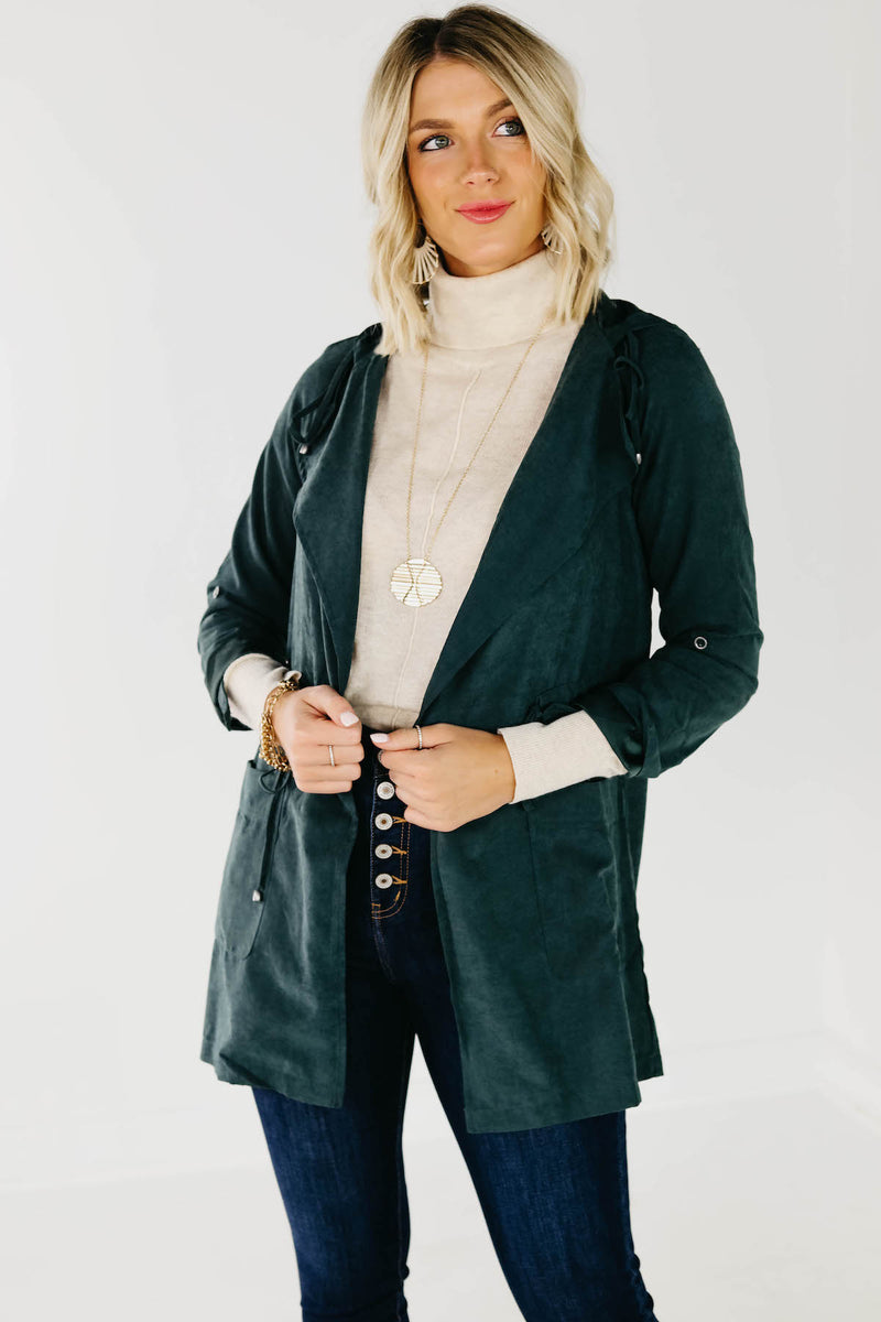 The McKenna Hooded Peach Skin Jacket