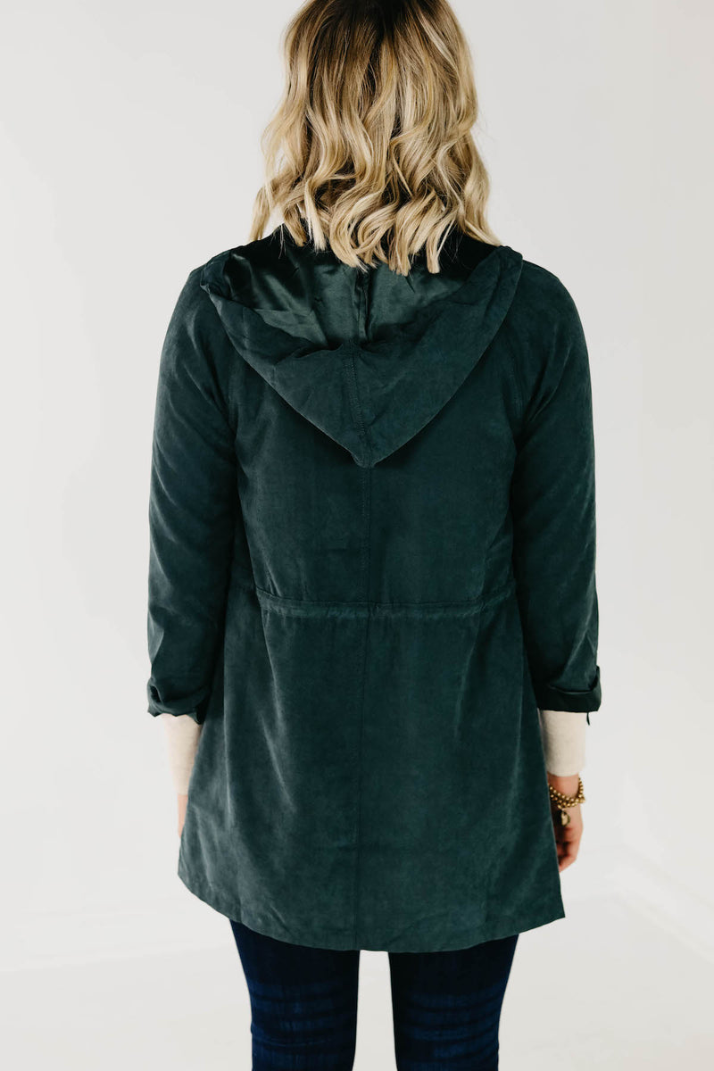 The McKenna Hooded Peach Skin Jacket