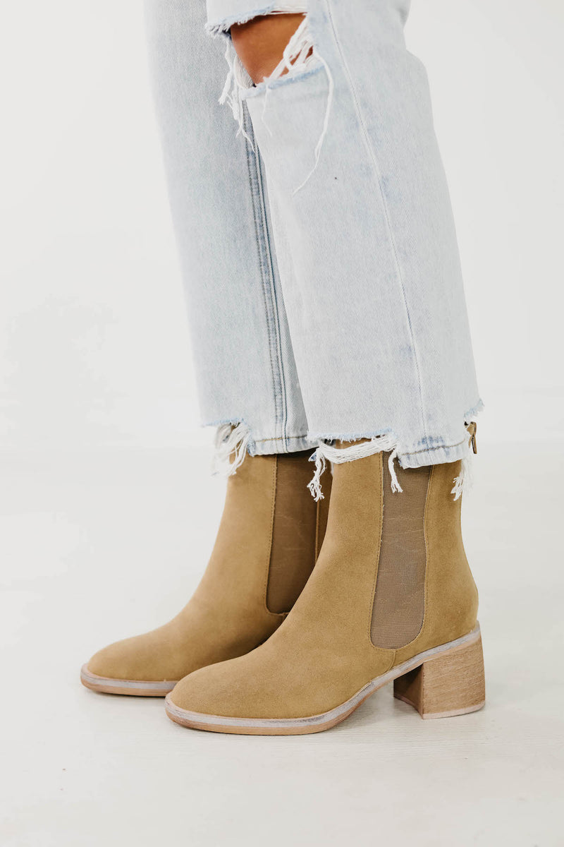 The Olivia Bootie | Khaki - FINAL SALE