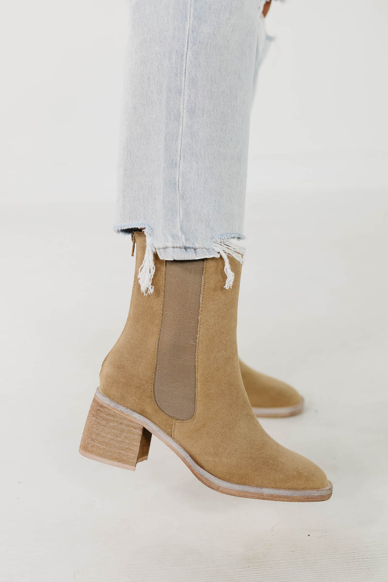 The Olivia Bootie | Khaki - FINAL SALE