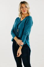 The Noah Ribbed Hem Seam Sweater