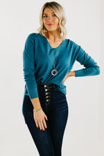 The Noah Ribbed Hem Seam Sweater