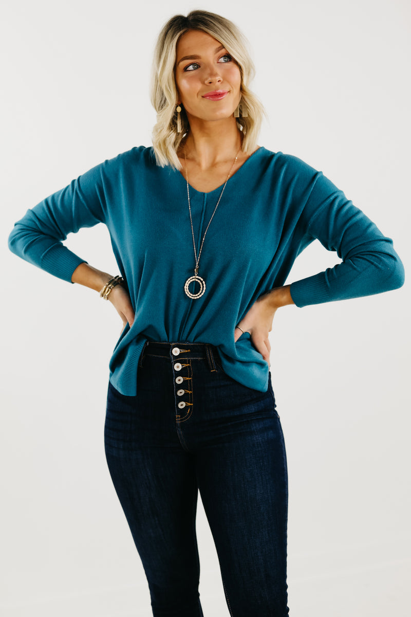The Noah Ribbed Hem Seam Sweater