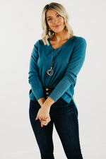 The Noah Ribbed Hem Seam Sweater