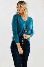 The Noah Ribbed Hem Seam Sweater