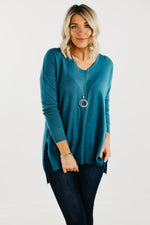 The Noah Ribbed Hem Seam Sweater