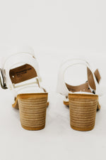 The Senna Block Heel Sandal | White