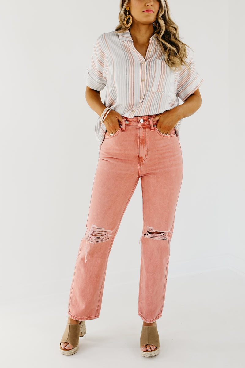 Kan Can Denim | 12" Ultra High Rise 90's Straight - KC7445CR
