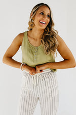 The Isabel Scoop Neck Tank Top - FINAL SALE