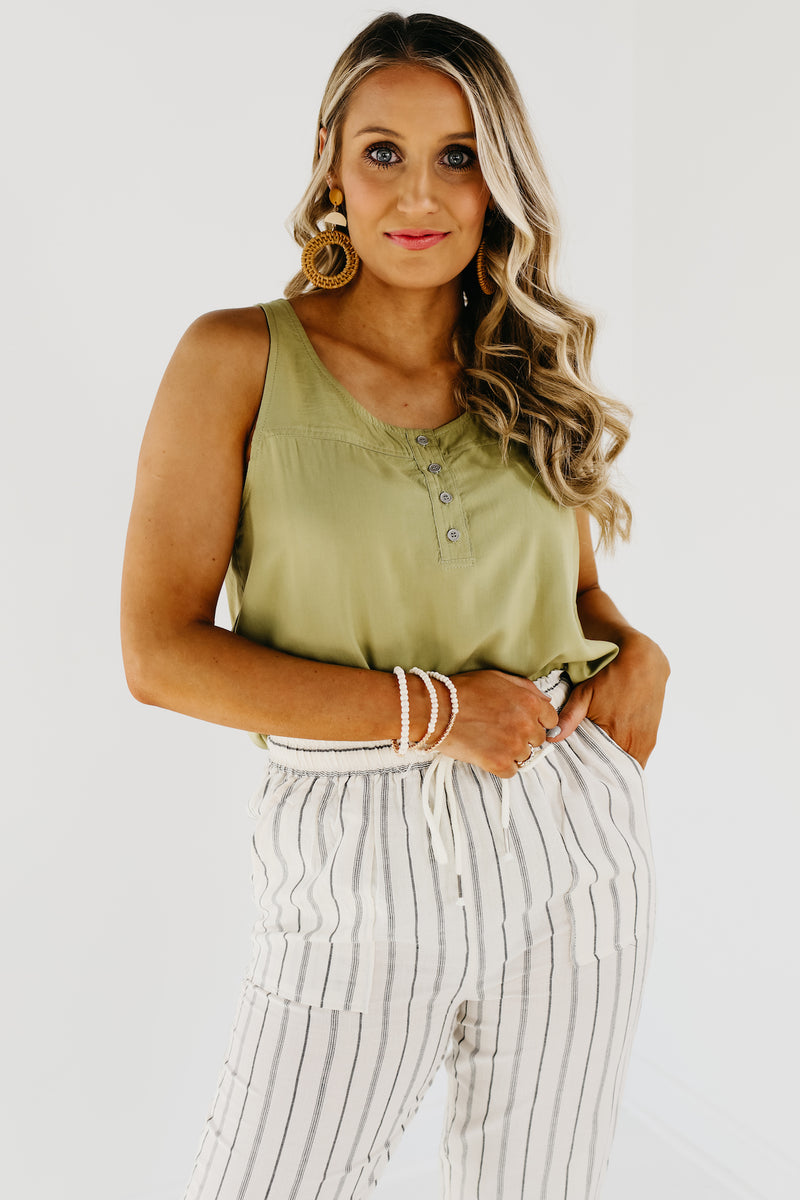 The Isabel Scoop Neck Tank Top - FINAL SALE