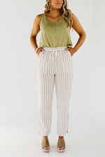 The Daniel Striped Linen Pants - FINAL SALE