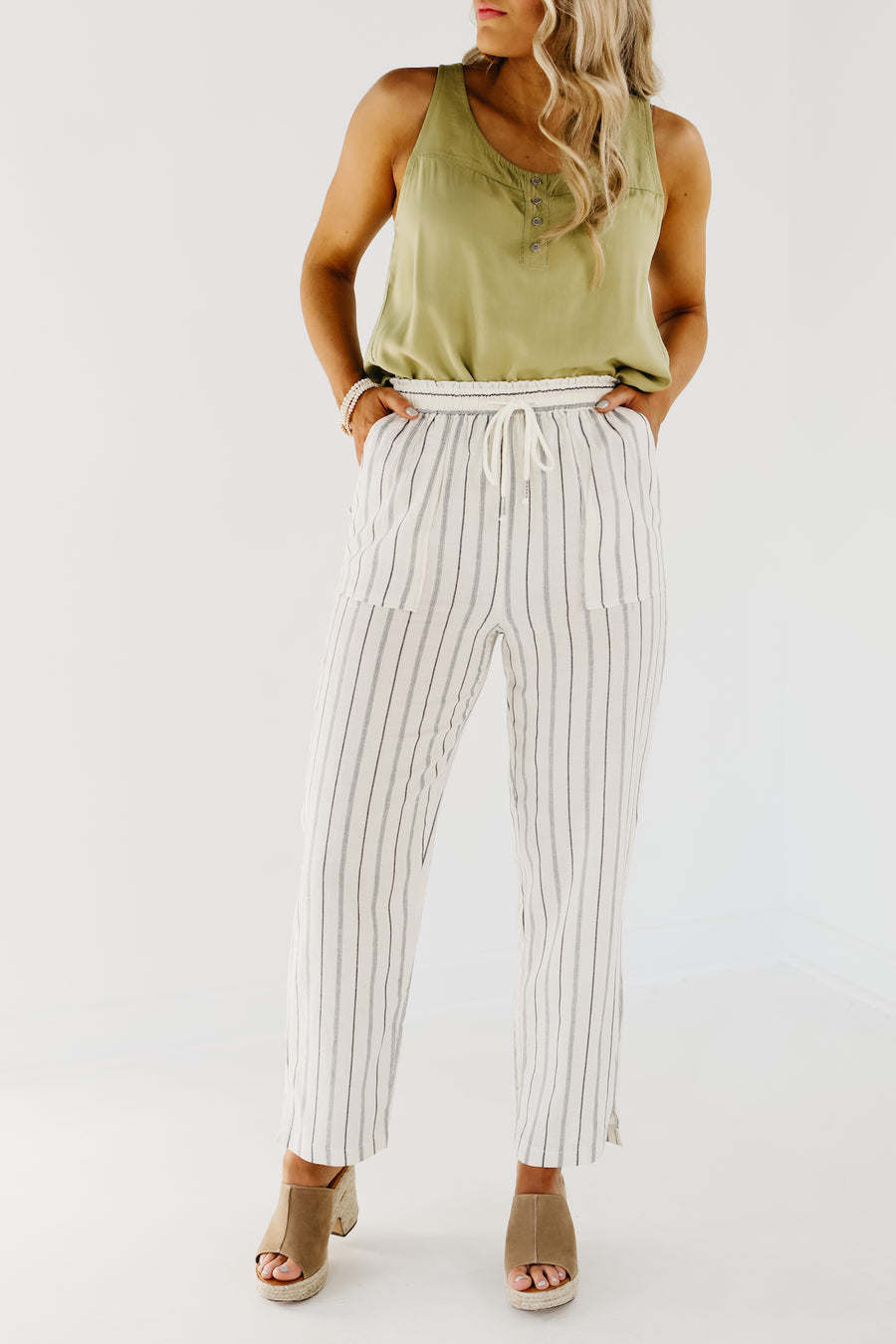 The Daniel Striped Linen Pants - FINAL SALE