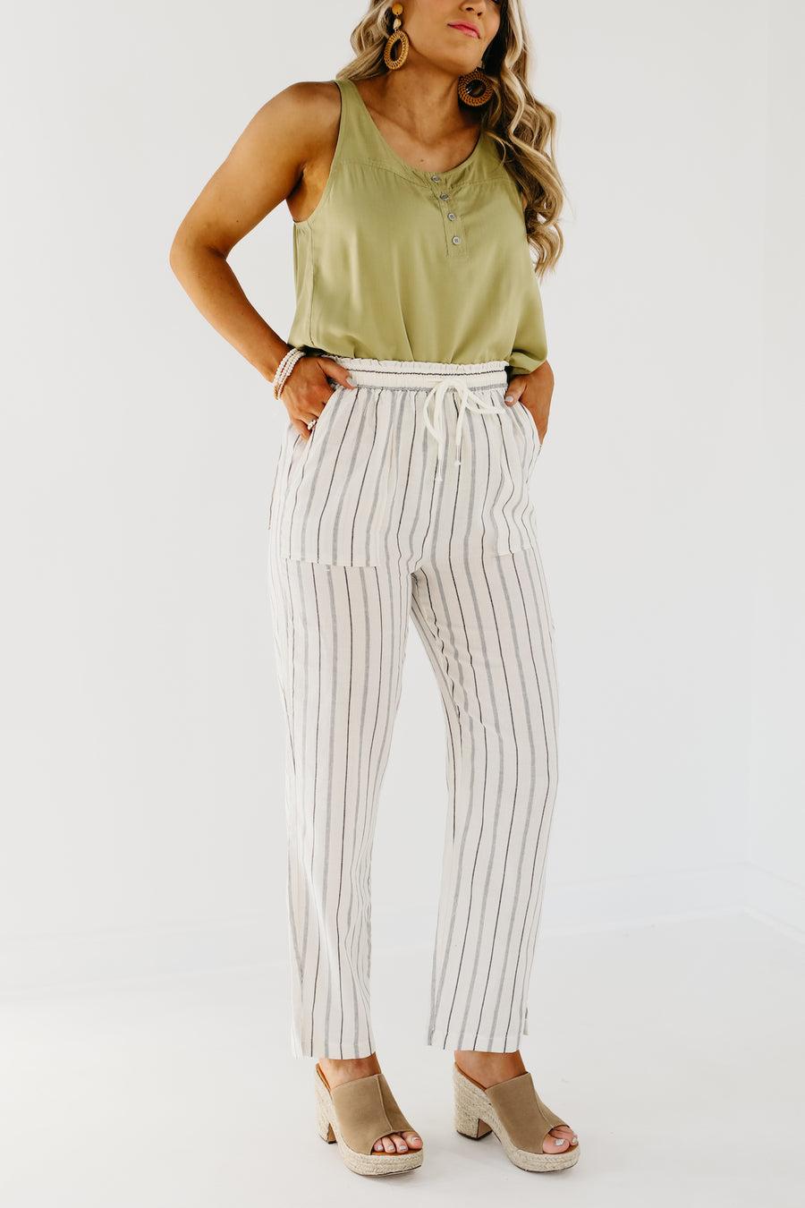 The Daniel Striped Linen Pants - FINAL SALE