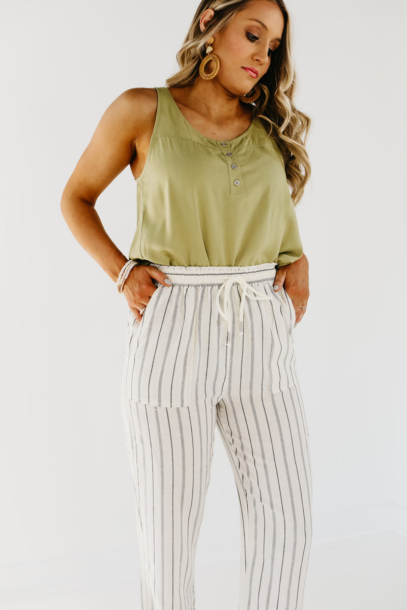 The Daniel Striped Linen Pants - FINAL SALE