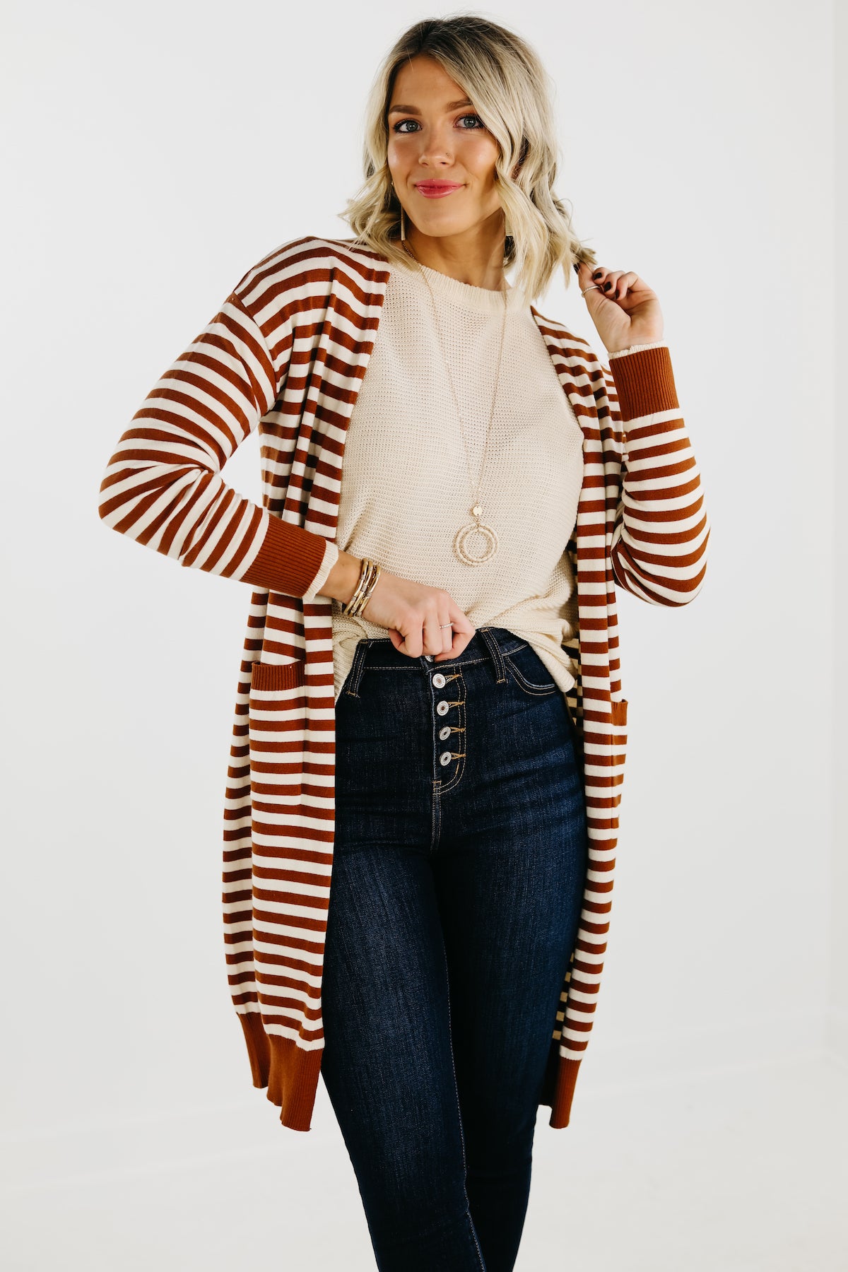 The Ayleen Striped Cardigan