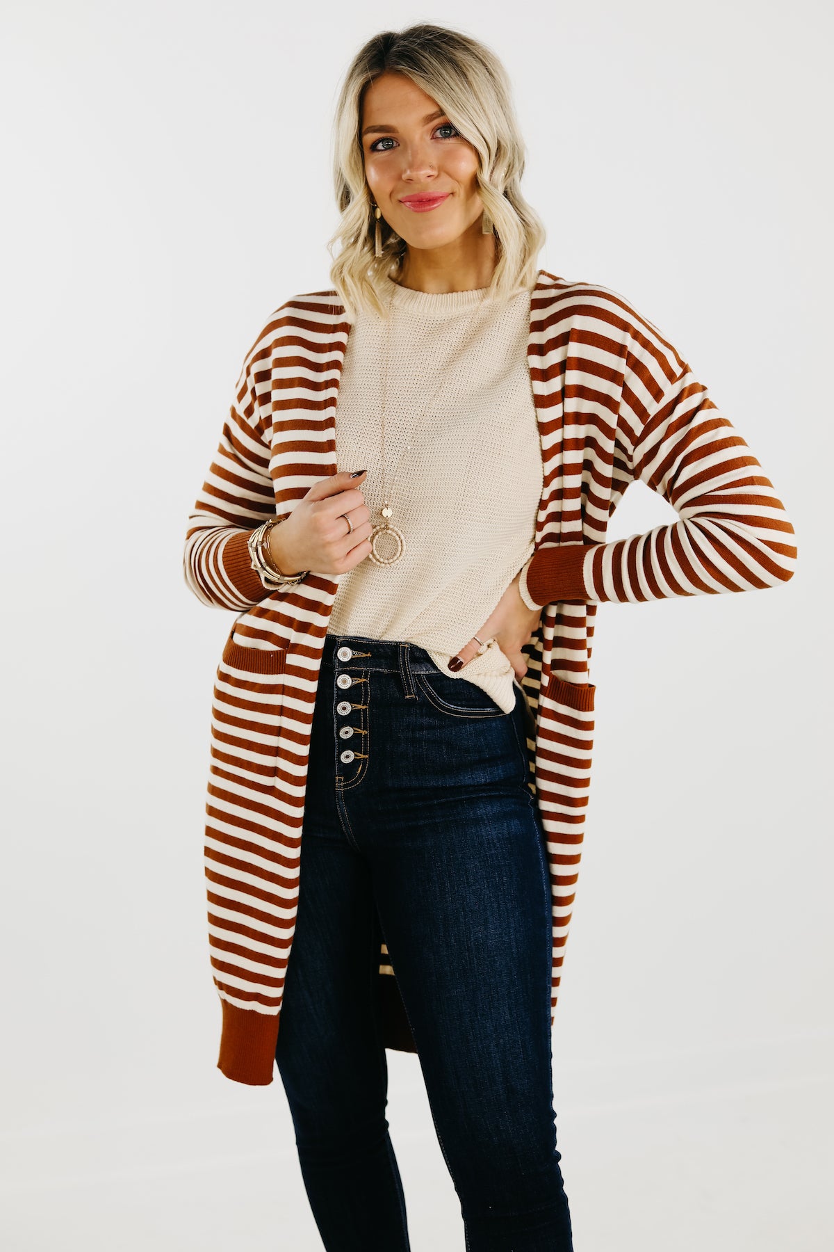 The Ayleen Striped Cardigan